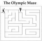 Olympic rings maze