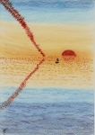 A plane to the sea