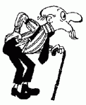 Old man with a cane