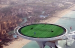 Tennis match from the sky